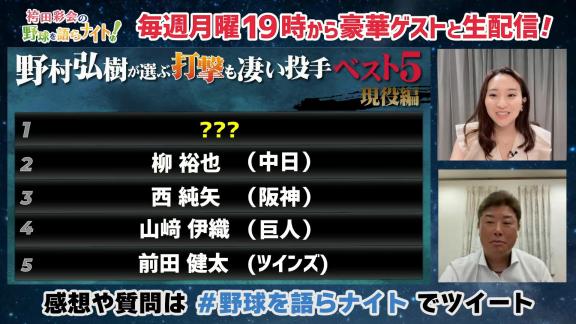 野村弘樹さんが選ぶ『打撃も凄い投手ベスト5 現役編』　上位にランクインした投手は…？