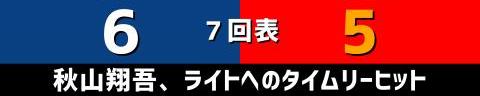 9月18日(月)　セ・リーグ公式戦「中日vs.広島」【試合結果、打席結果】　中日、8-7で勝利！！！　6点リードから追いつかれるも、延長11回裏にサヨナラ勝ち！！！ルーズベルトゲーム！！！