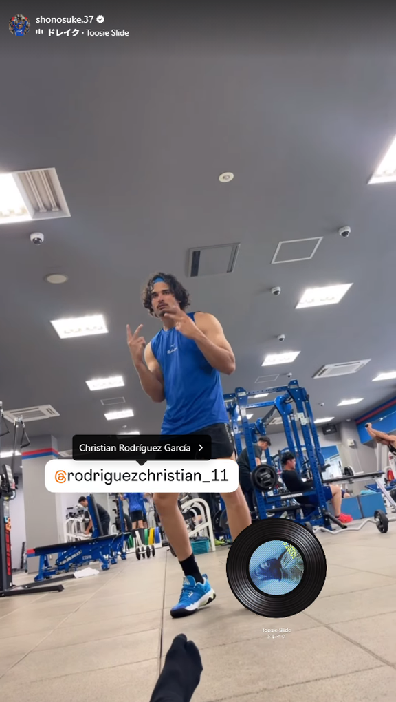 中日・濱将乃介、C.ロドリゲスの動画を投稿する