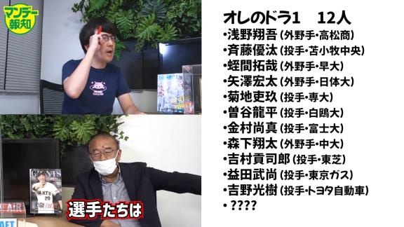 “流しのブルペンキャッチャー”安倍昌彦さんが名前を挙げたプロ野球ドラフト1位候補11人【動画】