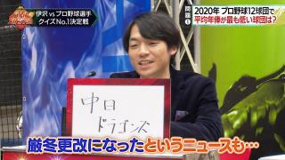 クイズバトル「球団別平均年俸が最も低い球団は？」　中日・マルクら6選手「中日」