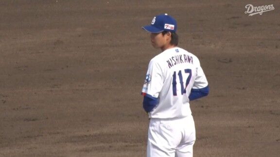 中日・杉浦稔大、背番号117で中日移籍後初登板！！！　151km/hで見逃し三振など、最速152km/hで三者凡退パーフェクト！！！