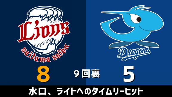 6月5日(金)　練習試合「西武vs.中日」　スコア速報