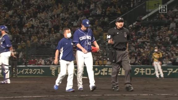 中日・勝野昌慶投手にアクシデント…　緊急降板…