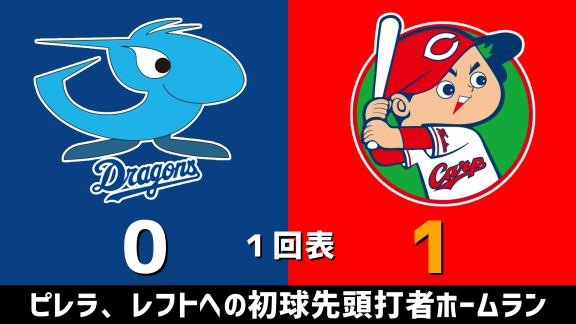 7月11日(土)　セ・リーグ公式戦「中日vs.広島」　スコア速報