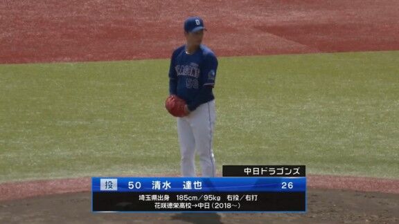 中日・清水達也、先発再転向2試合目の登板結果