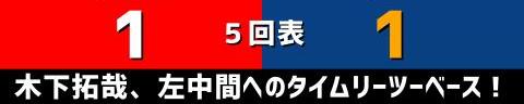 9月8日(水)　セ・リーグ公式戦「広島vs.中日」【試合結果、打席結果】　中日、4-1で勝利！　先制を許すも逆転勝ち！再び4位に浮上！