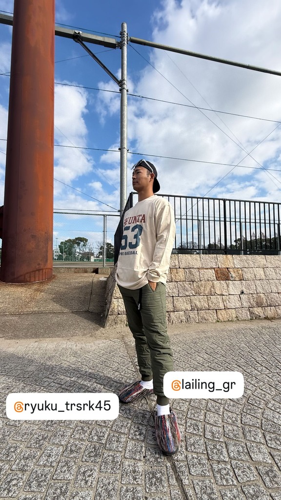 元中日・後藤駿太、中日・土田龍空の写真を投稿する