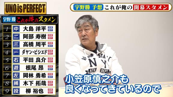 宇野勝さんが考える『俺の中日ドラゴンズ2021開幕スタメン』　ショートの選手は京田陽太選手ではなく…？【動画】