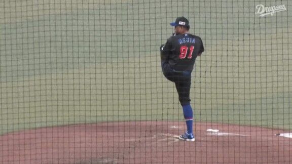 中日・メヒア、今日の登板結果