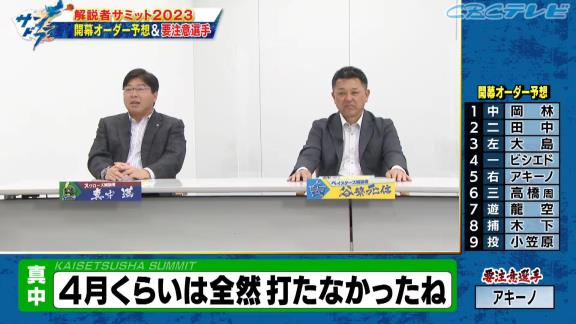 川上憲伸さん、中日開幕オーダーを予想　新助っ人・アキーノの活躍のために一番大事なものは「アキーノじゃなくて、アキーノの家族」