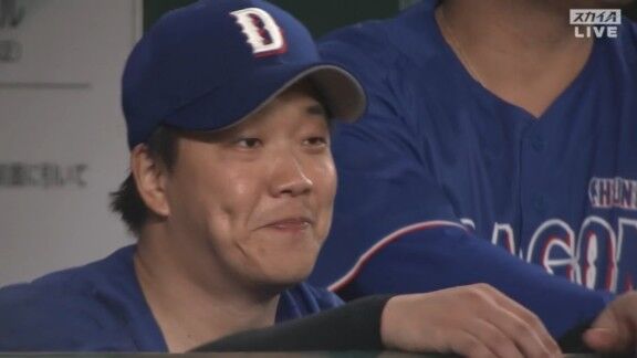 ノーアウト満塁チャンスから得点ならず → 勝利投手になれなかった中日・柳裕也は思わずこの表情