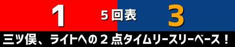 6月25日(金)　セ・リーグ公式戦「広島vs.中日」【試合結果、打席結果】　中日、6-3で勝利！　一時は同点に追いつかれるも主砲の一発で突き放す！！！