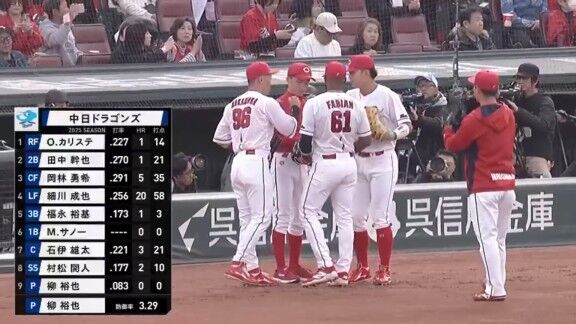中日ドラゴンズ、2点先制!!! 村松開人&カリステが開幕スタメン起用に応える!!!