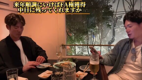 Q.来季FA権取得も。中日に残ってくれますか? → 上林誠知「その時その時の状況って色々あると思うので今こうですねってハッキリ言えることはないですけど、もちろん恩は感じているので、そういう恩は返していきたいなと」
