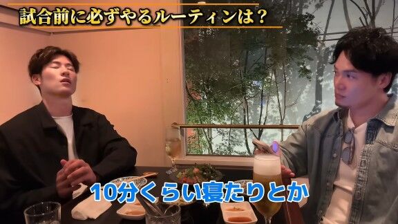 Q.試合前に必ずやるルーティンは？ → 中日・上林誠知が明かす
