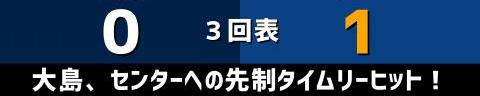 6月11日(金)　セ・パ交流戦「西武vs.中日」【試合結果、打席結果】　中日、6-5で勝利！　5点リードから1点差まで追い上げられるも最後は逃げ切る！！！