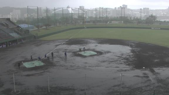 中日・大島洋平選手が完璧なノーバウンド好返球！ → 直後に激しいスコールで降雨ノーゲームに…　大島「珍しいボールを投げたので嵐が降ってきました」【動画】