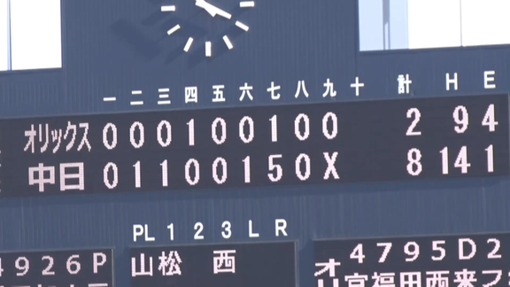 4月11日(日)　ファーム公式戦「中日vs.オリックス」【試合結果、打席結果】　中日2軍、8-2で快勝！！！連敗ストップ！