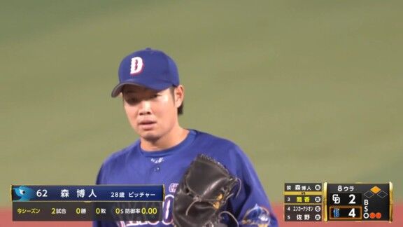中日・森博人「もっとピッチャー優位に攻められるように投げていきたい。（無失点を）積み重ねていきたいですね」