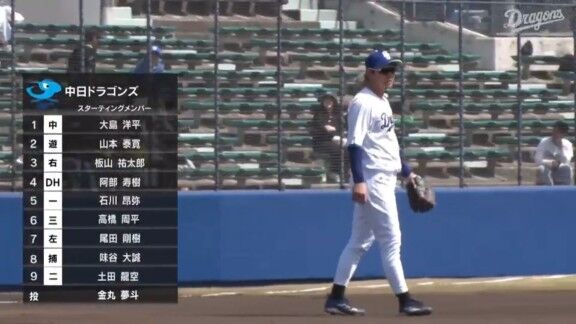 中日ドラゴンズ2軍、今日は中日・金丸夢斗vs.DeNA・デュプランティエ　高橋周平も実戦復帰
