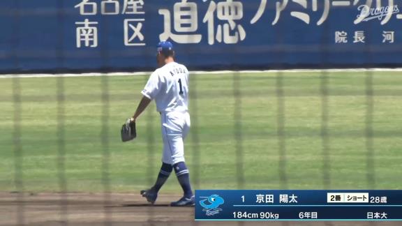 中日・京田陽太、ファームで1ヶ月ぶりとなる実戦復帰！！！