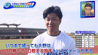 中日・大野雄大投手「いつまでも経っても大野は10勝して10敗する投手というイメージがある」