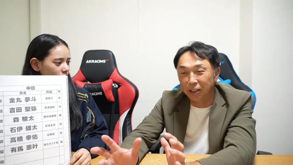 宮本慎也さん「石伊くん、キャッチャーがドラゴンズはちょっと弱いんで、もういきなり抜擢して使ったほうがいいかなっていう、使えるなって判断した時はね。徐々にというよりかは良いかなと思いますよね」
