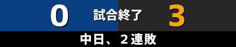 4月23日(土)　セ・リーグ公式戦「中日vs.巨人」【試合結果、打席結果】　中日、0-3で敗戦…　巨人先発・シューメーカーを打ち崩せず、完封負け…