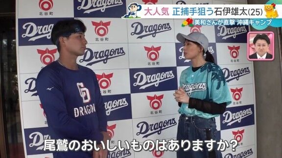 Q.今シーズンの目標は？ → 中日・石伊雄太が回答