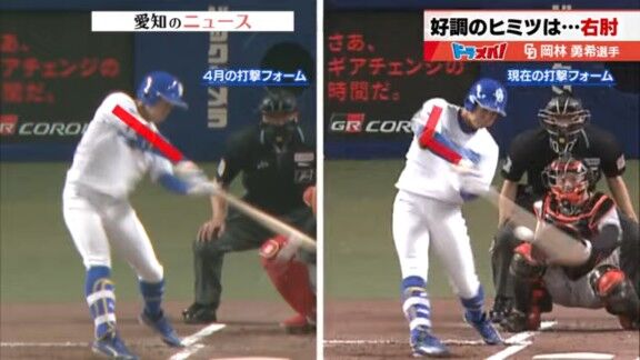中日・岡林勇希、好調の理由が明かされる【動画】