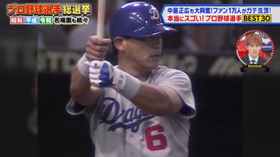 『ファン1万人がガチで投票！本当にスゴいと思うプロ野球選手総選挙』の結果が発表される