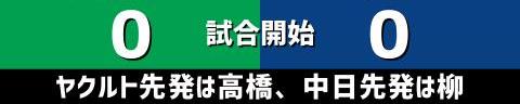 8月2日(火)　セ・リーグ公式戦「ヤクルトvs.中日」【全打席結果速報】　岡林勇希、レビーラ、土田龍空らが出場！！！