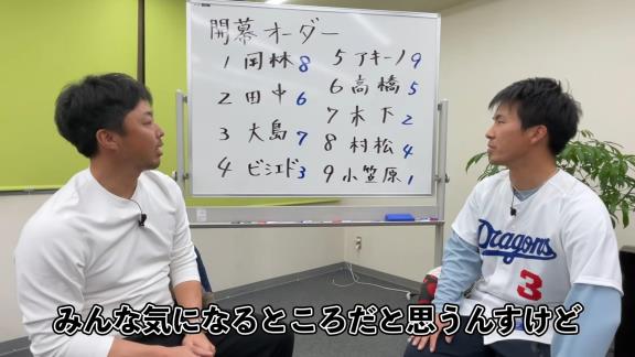 吉見一起さん、中日・土田龍空選手について言及する