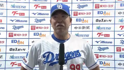 中日・井上一樹監督、ブライト健太の起用法について語る