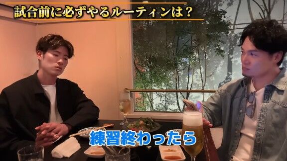 Q.試合前に必ずやるルーティンは？ → 中日・上林誠知が明かす