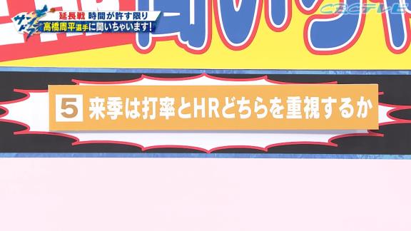 中日ファンからの「Q.来季は打率とHRどちらを重視するのか？」の質問に高橋周平選手は…？