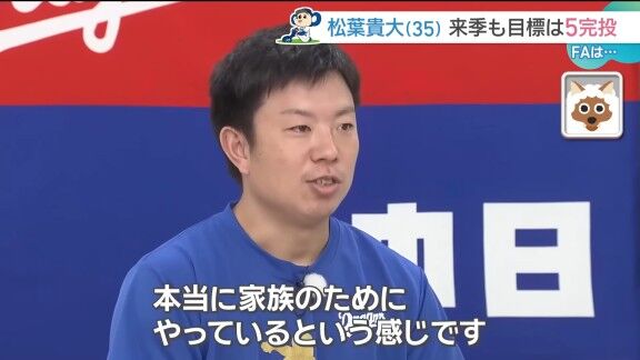 中日・松葉貴大、FA宣言した思いを語る【動画】