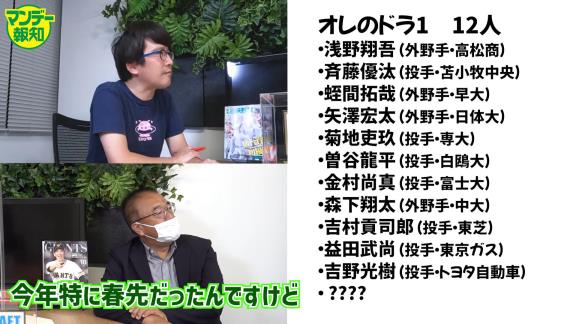 “流しのブルペンキャッチャー”安倍昌彦さんが名前を挙げたプロ野球ドラフト1位候補11人【動画】