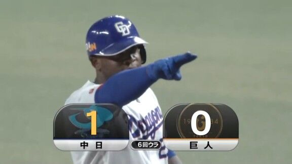 中日新助っ人・サノー「松中さんに教わった通り打てて、良いところで1本出て良かったよ」