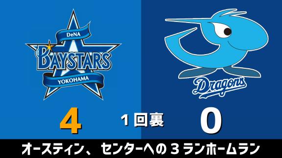 9月12日(土) セ・リーグ公式戦「DeNAvs.中日」 スコア速報