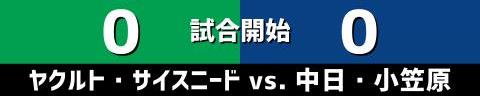 9月21日(木)　セ・リーグ公式戦「ヤクルトvs.中日」【全打席結果速報】　大島洋平、木下拓哉、小笠原慎之介らが出場！！！