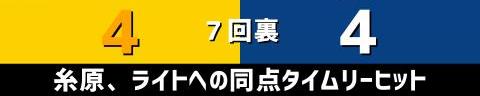 5月11日(火)　セ・リーグ公式戦「阪神vs.中日」【試合結果、打席結果】　中日、4-4で引き分け　一時は勝ち越すもリードを守り切れず