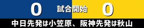 8月22日(日)　セ・リーグ公式戦「中日vs.阪神」【試合結果、打席結果】　中日、0-2で敗戦…　好投した投手陣を援護できず、3連勝ならず…