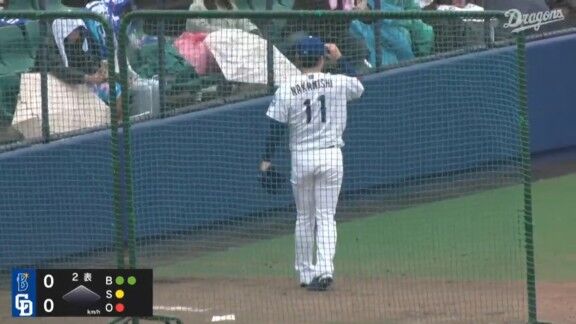 中日ドラゴンズ2軍、ドラフト1位・中西聖輝がブルペン待機中　ファームで2番手以降で登板予定か