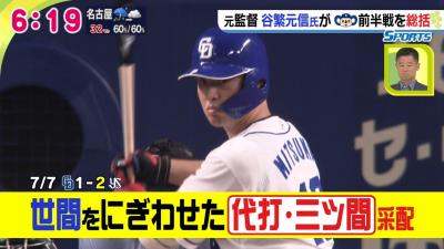 9月11日深夜放送　Spoken!　谷繁元信さんが中日ドラゴンズの前半戦を徹底解説！“代打・三ツ間”を語る！？