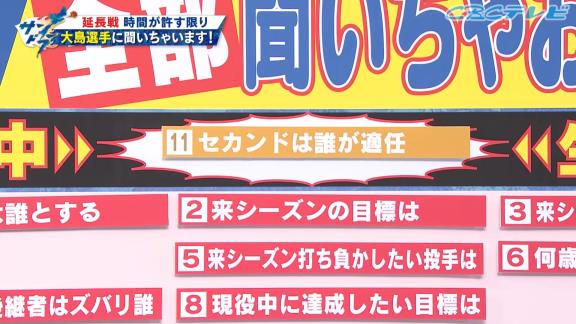 中日ファン「Q.セカンドは誰が適任？」　中日・大島洋平「う～ん…決めきらないんですよね、僕も」