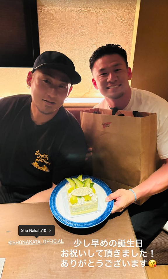 元中日・加藤竜馬さん「少し早めの誕生日お祝いして頂きました！」