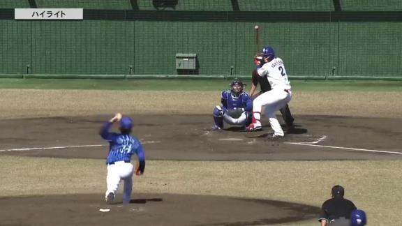 中日・石川昂弥、フェニックス・リーグ合流後3本目となるタイムリーツーベースヒットを放つ！！！【動画】