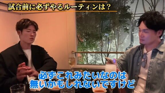 Q.試合前に必ずやるルーティンは？ → 中日・上林誠知が明かす